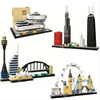 Hot New Pairs City Skyline Building Blocks Construction Bricks Set