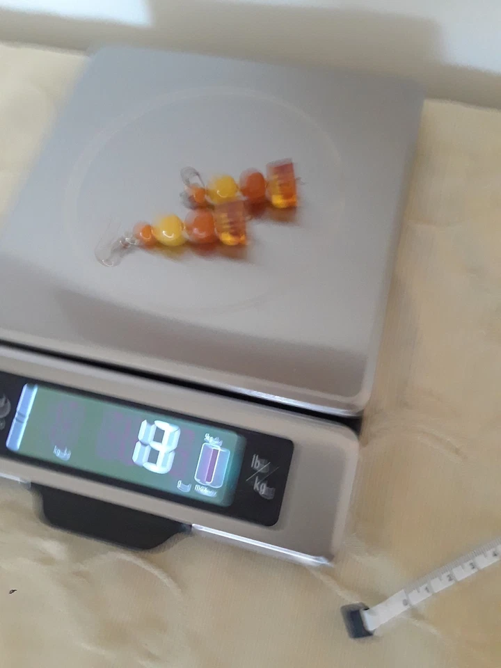 genuine baltic amber earrings - Image 3 of 4