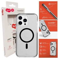 Genuine Tech21 (iPhone 15 PRO MAX) Case MagSafe Magnetic Ring Cover Clear/Black