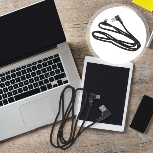 Right Angle USB Type C Cable Charger Cord for Charging and Data Transmission New - 第 8/11 張圖片