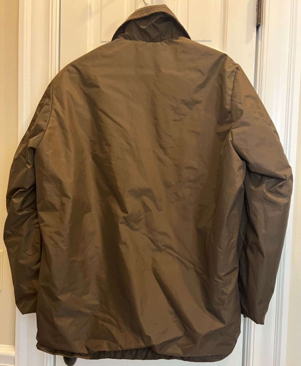 MENS JACKET BROWN SIZE 43 30 INCH LENGTH EUC