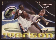 1997-98 Skybox PROMO Reebok I3 THE ANSWER Shoe SILVER Allen Iverson 2nd Year!