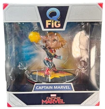 Q Fig Captain Marvel Vinyl Figure Adult Collectable 2019 New In Box Brie Larson