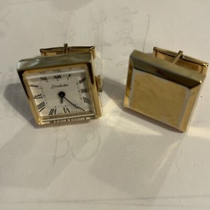 Authentic Endura Swiss Watch Cufflinks Gold Plated Adds A Sophisticated Touch To Any Outfi