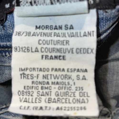 MORGAN DE TOI Denim Light Blue Mini Skirt 38 Fit Size 6/8 28” Waist - Picture 8 of 14