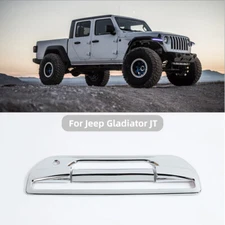Chrome Tailgate Door Handle Cover Trim Decoration For Jeep Gladiator JT 2018+