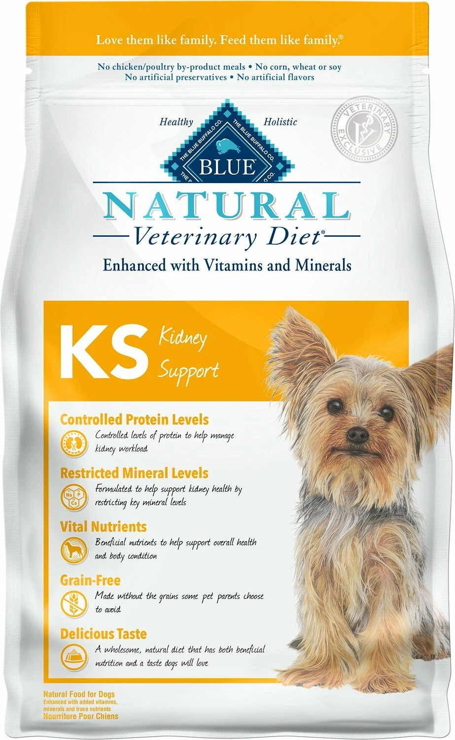 Blue Buffalo Natural KS Kidney Support Grain-Free Dry Dog Food 6 lb
