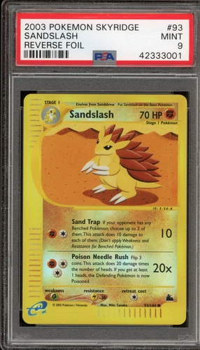 Pokemon Sandslash Skyridge Reverse Holo #93 PSA 9 Mint