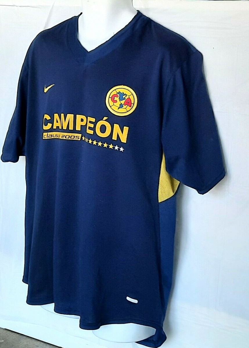 Club Aguilas del America Authentic Nike CAMPEON 2005 Jersey XL