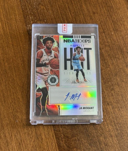 Ja Morant 2019-20 NBA Hoops Hot Rookies Silver Prizm Auto HSJ-AM Grizzlies RC