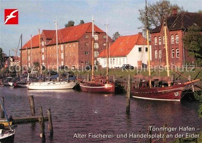 Toenning North Sea resort port old fishing and trading place on the Eider