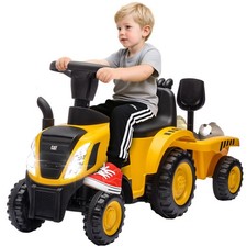 Ride-On Excavator for Kids with Shovel, Trailer  No Power Design