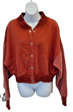 NEW Free People We The Free Hollaback Bomber Jacket Spiced Brandy Size XS Boho