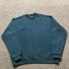 Vintage Lee Sweatshirt Mens Large Blue Heavyweight Crewneck Pullover USA 90s