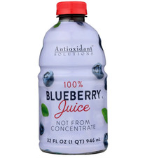 Antioxidant Solutions 100 Blueberry Juice Not from Concentrate, 32 fl oz