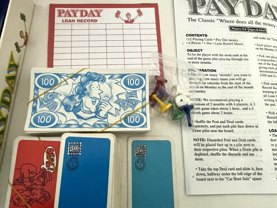 Vintage Payday Board Game Waddingtons Hasbro 1994 complete - Image 3 of 4