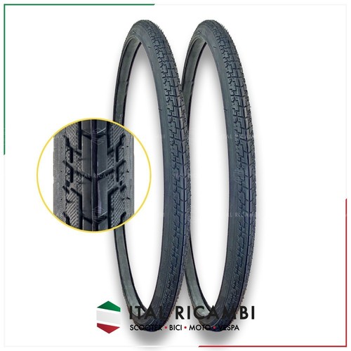 KIT 2 COPERTONI CITY BIKE IBRIDA 700 X 28 32 622 NERO DEESTONE - Foto 2 di 6