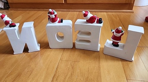 Mr. Christmas Noel Porzellan Buchstaben Weihnachtsdeko groß Vintage inspiriert 2013 - Bild 6 von 19