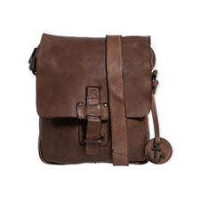 Harbour 2nd Leather Crossbody Shoulder Messenger Bag Purse BROWN