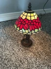 Classic Tiffany Style Fruit Stained Glass  12inches Vintage