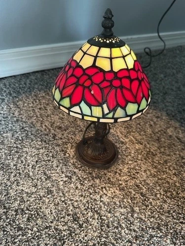 Classic Tiffany Style Fruit Stained Glass  12inches Vintage