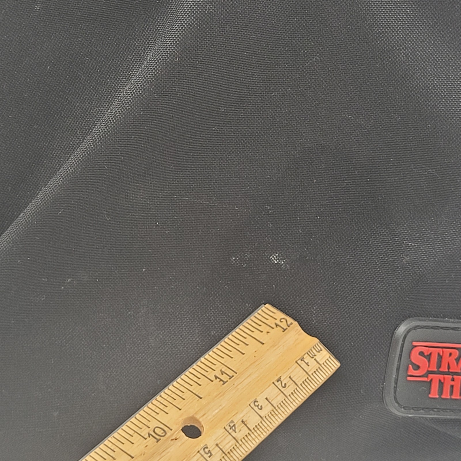 Stranger Things Black/Red Backpack W/ Patch & Poc… - image 2