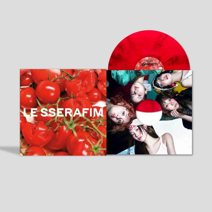 LE SSERAFIM - Spaghetti - limited 'tomato' red vinyl marbled 12"" + insert