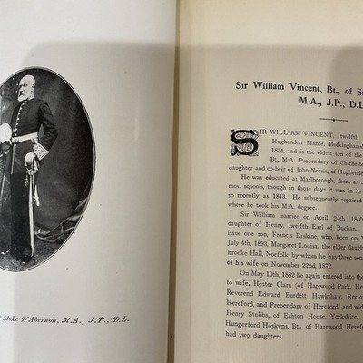 SURREY Leaders c1906 - SIR WILLIAM VINCENT Bt of Stoke D Abernon
