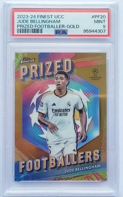 2023-24 Topps Finest UEFA Prized Footballers Gold Refractor /50 - Graded