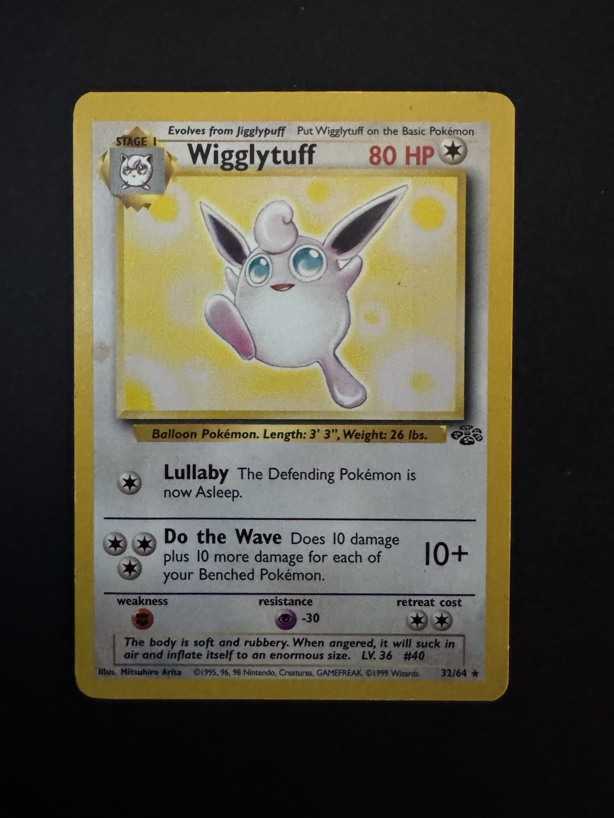 Wigglytuff 32/64 Pokemon TCG Jungle Regular MP WOTC