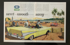 Ready To Display1957 Chevrolet Belair Corvetteoriginaldaytona Print Ad Hd