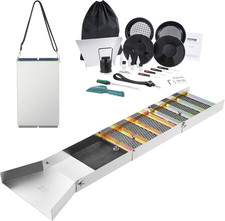 Complete 23-Piece Gold Panning Kit   50" Folding Sluice Box Mining Set