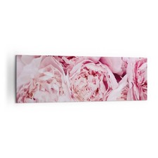 Quadro su Tela 160x50cm Bouquet fiori rosa Stampe Immagini Quadri Moderni Murale