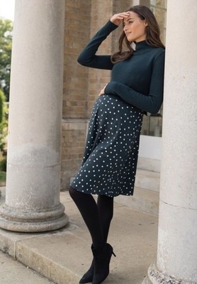 Seraphine grün Strick Pullover Kleid Umstandsmode Stillen 2 in 1 Größe 18 neu mit Etikett 14 US