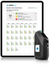 SoberLINK connect NEWEST VERSION In Box W/ 8 MOUTHPIECES NO CONTRACT NEEDED