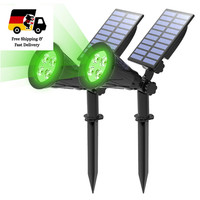Solarleuchten 2 StüCk 4 Led Helle Gartenbeleuchtung 2 Modi Sicherheitslicht Ip
