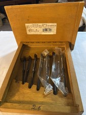 7 Pcs Adjustable Hand Reamer Set 8/A To 2/A Wooden Case 1/4" - 15/32 , 28.