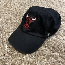 Chicago Bulls Windy City 47 Brand Hat Strap Back Black NBA Basketball One Size