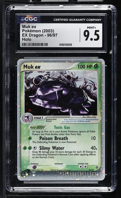 Pokemon Muk ex EX Dragon 96/97 Holo CGC 9.5