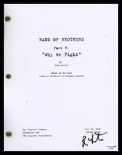 Ron Livingston "Band of Brothers" AUTOGRAPH Signed 'Why We Fight' Script ACOA