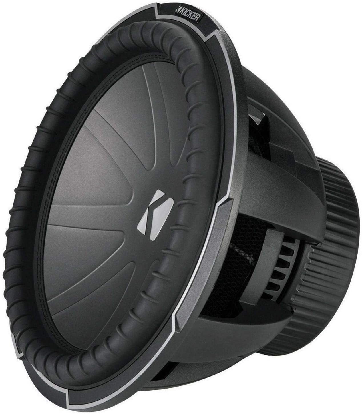 Kicker 42CWQ124 12 Inch CompQ Subwoofer Dual 4-Ohm Voice Coils for Powerful Bass