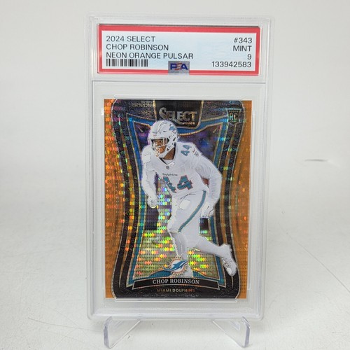 2024 Panini Select - Suite Level Chop Robinson #343 Neon Orange Pulsar Prizm 1/7 - Picture 1 of 2