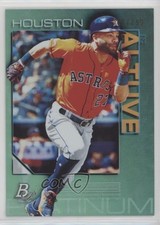 2020 Bowman Platinum Wal-Mart Teal 48/299 Jose Altuve #46 1h6a