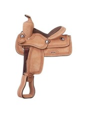 Tough 1 Western Saddle Youth Cowboy Roughout Tooling 10" Light KS1820
