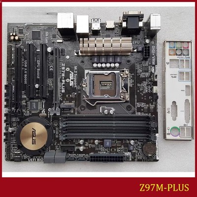 FOR ASUS Z97M-PLUS LGA 1150 DDR3*4 32GB HDMI DVI VGA Micro ATX Motherboard Test