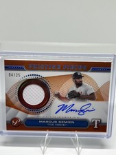 2024 Topps Pristine #PPAR-MS Marcus Semien Pristine Pieces Auto Relic Orange /25