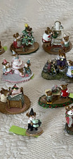 Mouse Figurine Lot - Assorted Mini Collectible Scenes, Multiple Pieces
