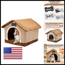 Jiupety Indoor Dog House Frame,Large Dog Cave Bed,Insulated Cozy Dog Tent