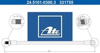 ATE 24.5101-0300.3 Bremsschlauch Hinterachse Hinten FüR Mercedes-Benz