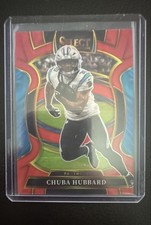 2025 Panini Select - Concourse Chuba Hubbard #43 Red Prizm /99